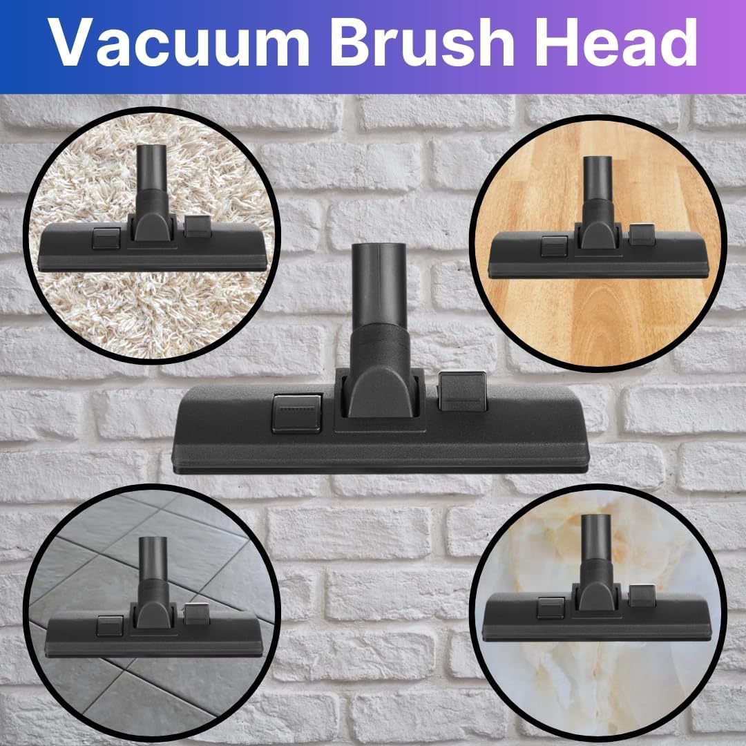 SKYSCRAPPER Vacuum Brush Head 32 mm for Henry Hoover, Compatible with Numatic Henry Hetty James NRV, 270 mm Wide Floor and Carpet Tool Nozzle, Black